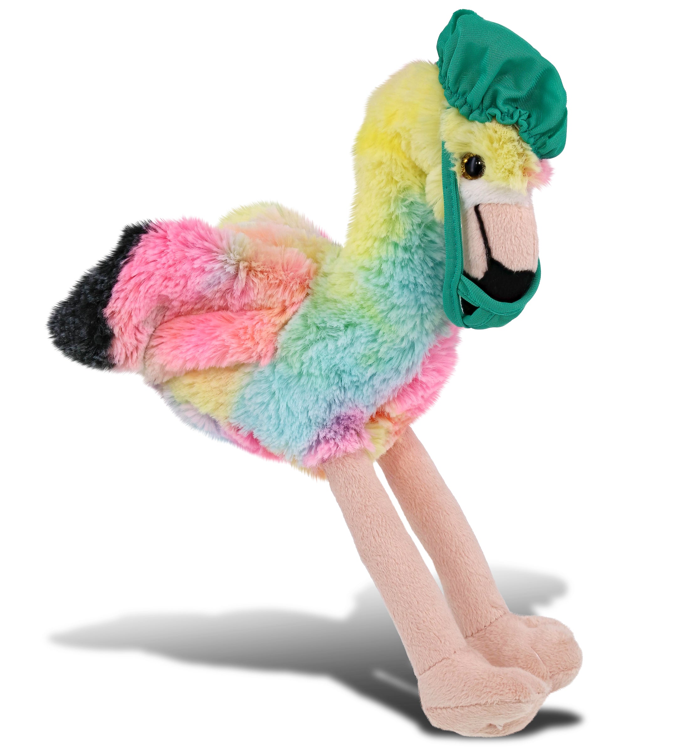 PLUSH DOCTOR - SUPER-SOFT PLUSH - RAINBOW FLAMINGO 8"