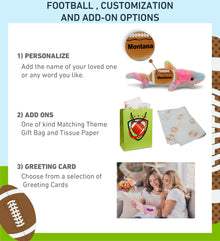 SUPER-SOFT PLUSH - RAINBOW SHARK SMALL 14" WITH FOOTBALL PLUSH