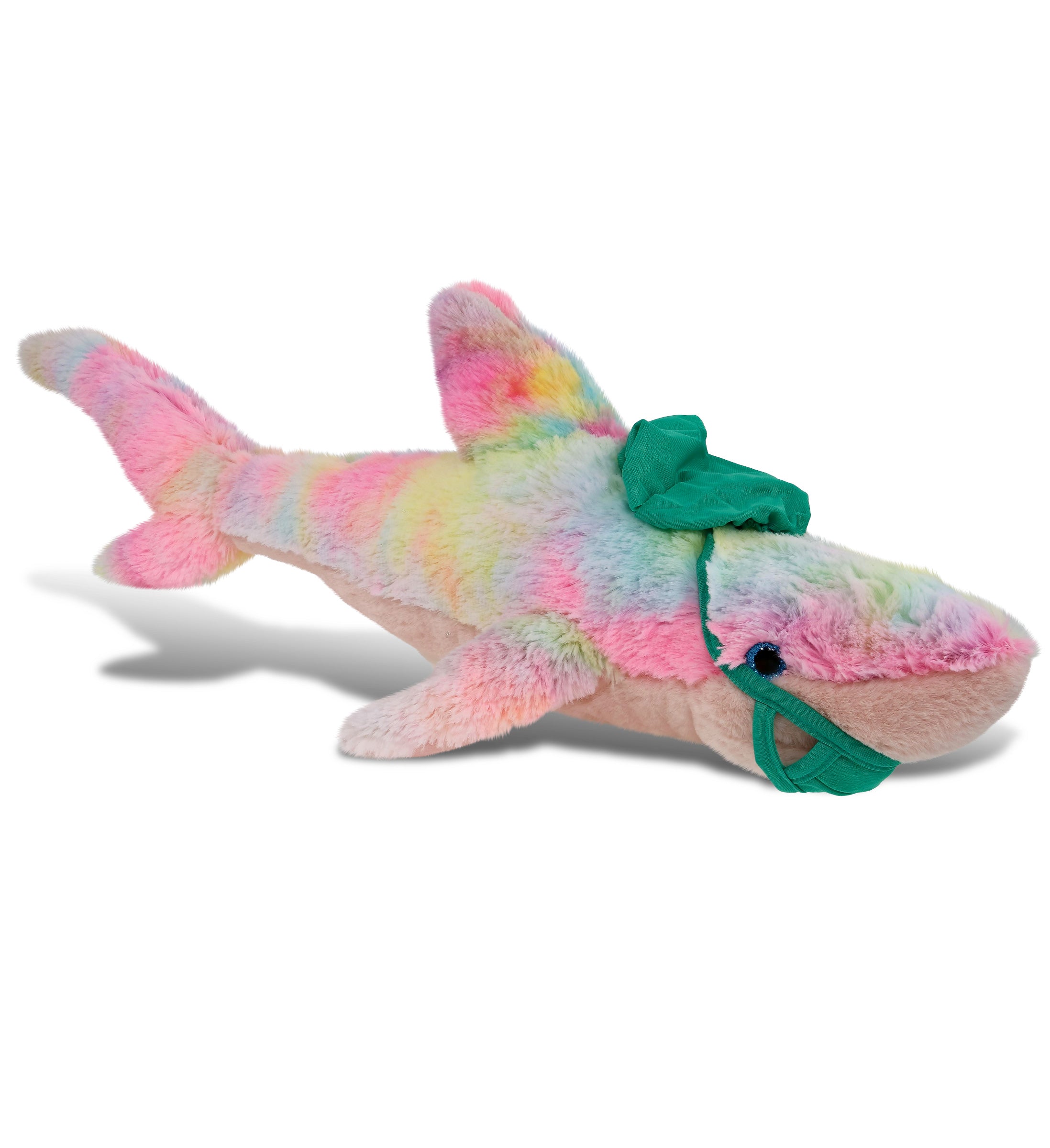 PLUSH DOCTOR - SUPER-SOFT PLUSH - RAINBOW SHARK LARGE 23"