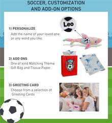 SUPER-SOFT PLUSH - RAINBOW SHARK LARGE 23" WITH SOCCER PLUSH