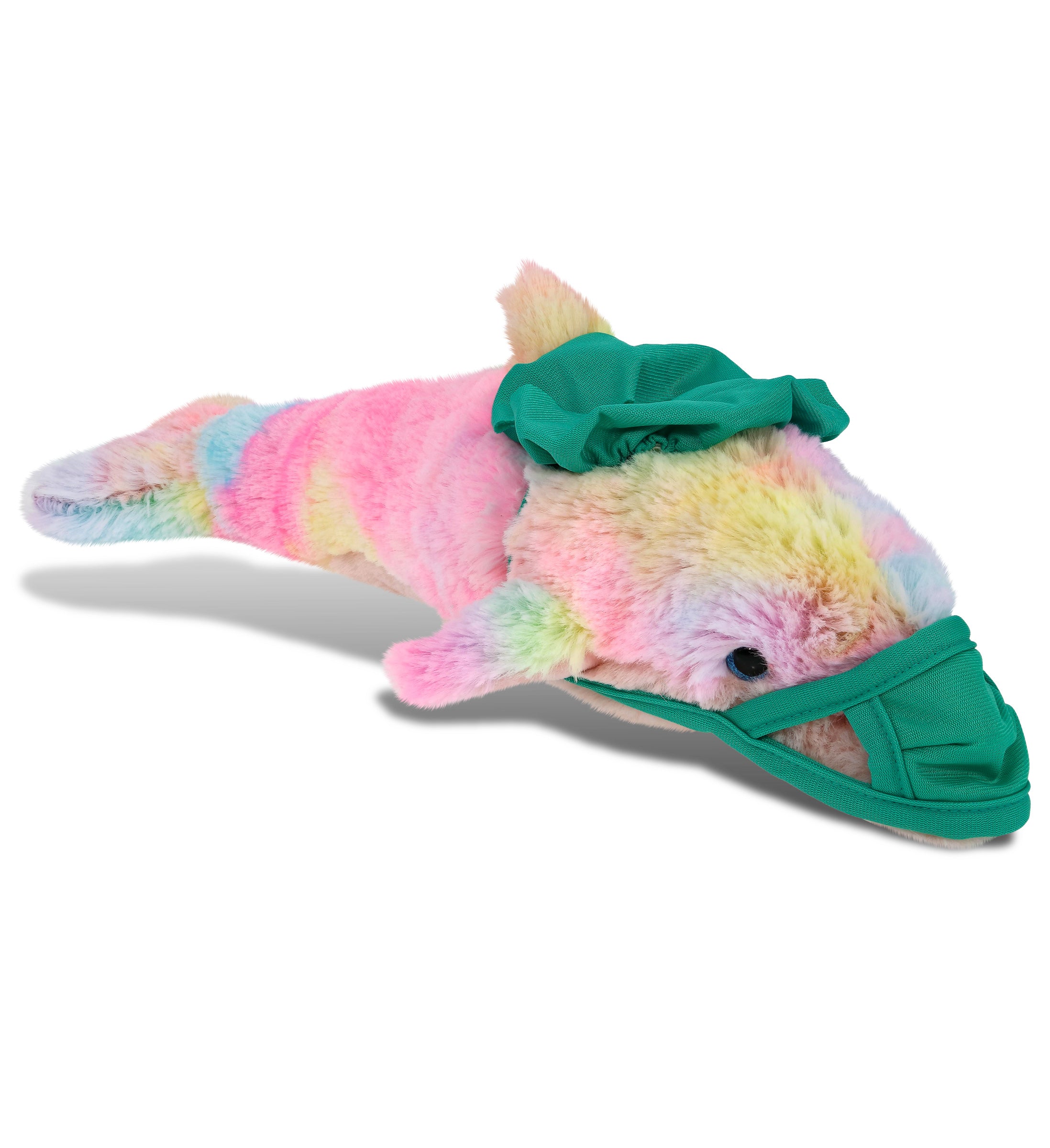 PLUSH DOCTOR - SUPER-SOFT PLUSH - RAINBOW DOLPHIN SMALL 14"