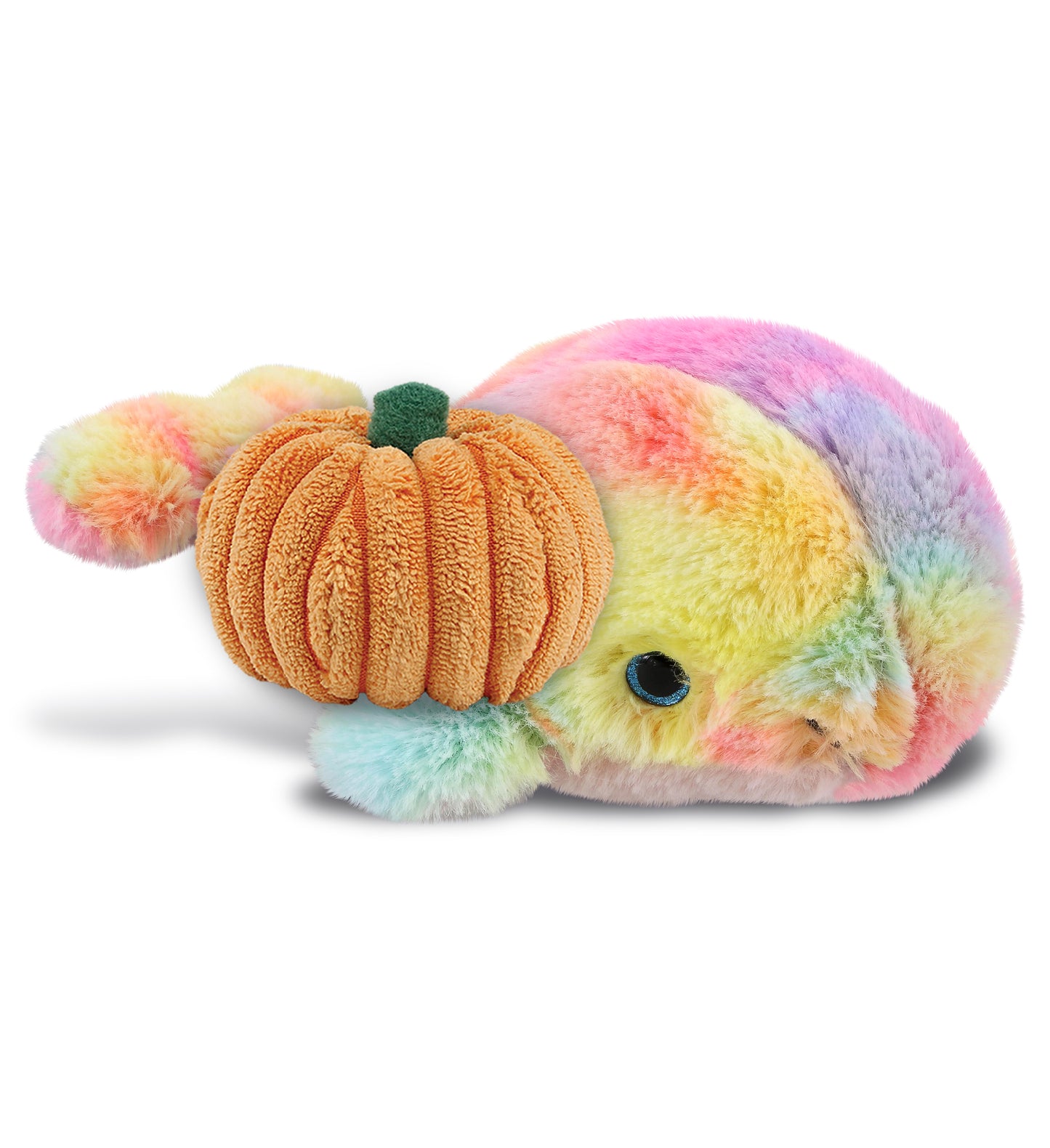 PLUSH PUMPKIN - SUPER-SOFT PLUSH - RAINBOW WHALE SMALL 7"