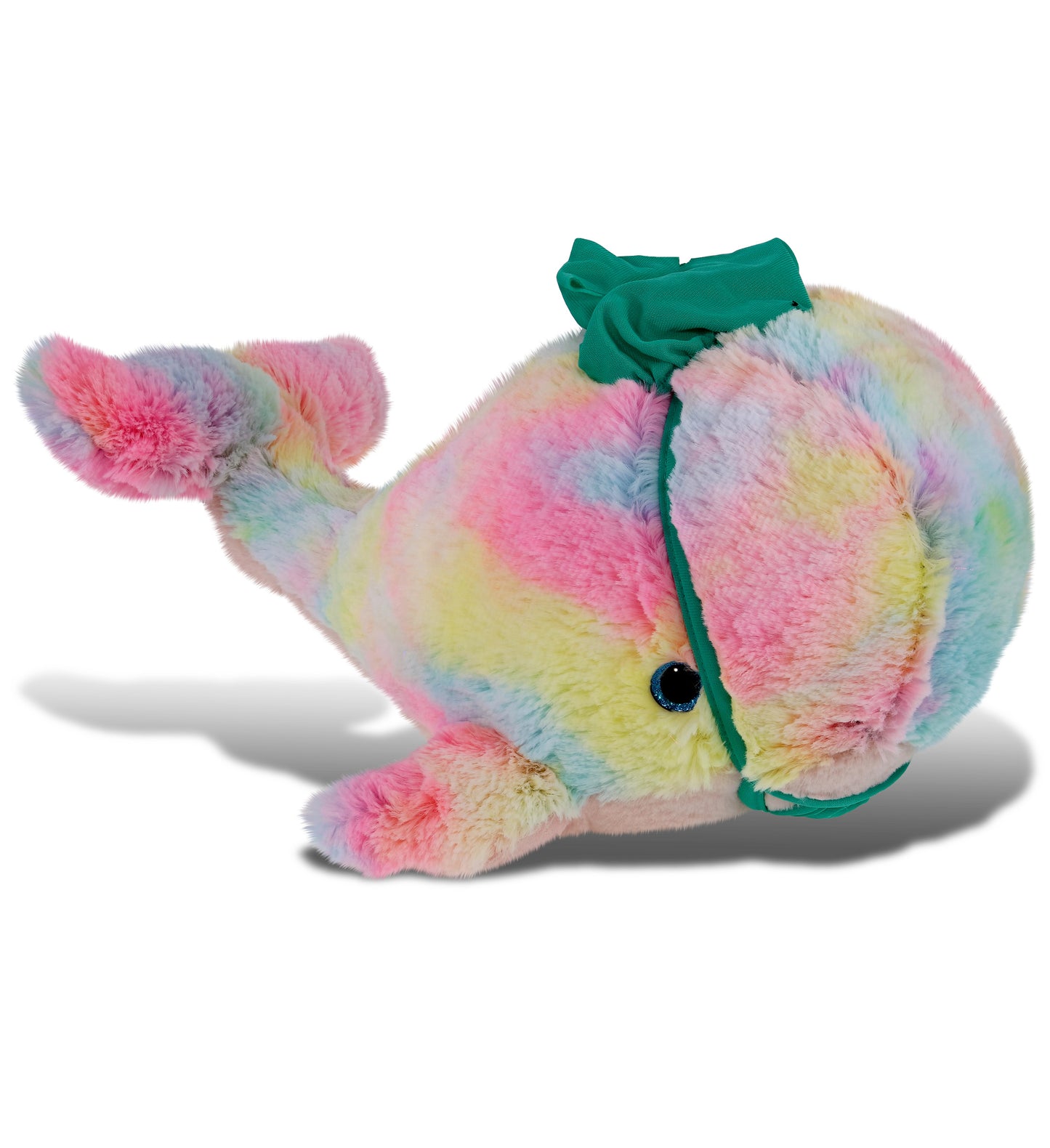 PLUSH DOCTOR - SUPER-SOFT PLUSH - RAINBOW WHALE XL 15"
