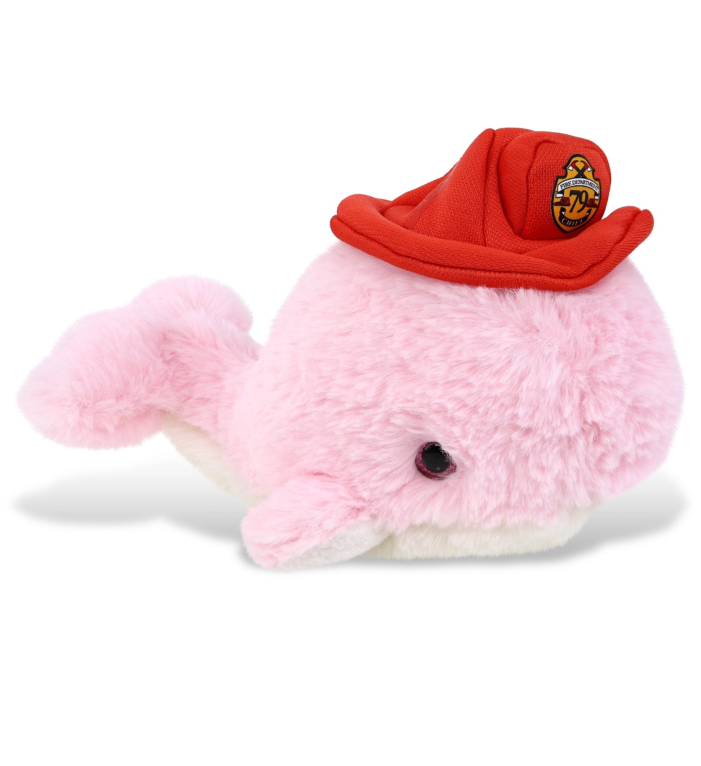 PLUSH FIREMAN - SUPER-SOFT PLUSH - PINK WHALE SMALL 7"