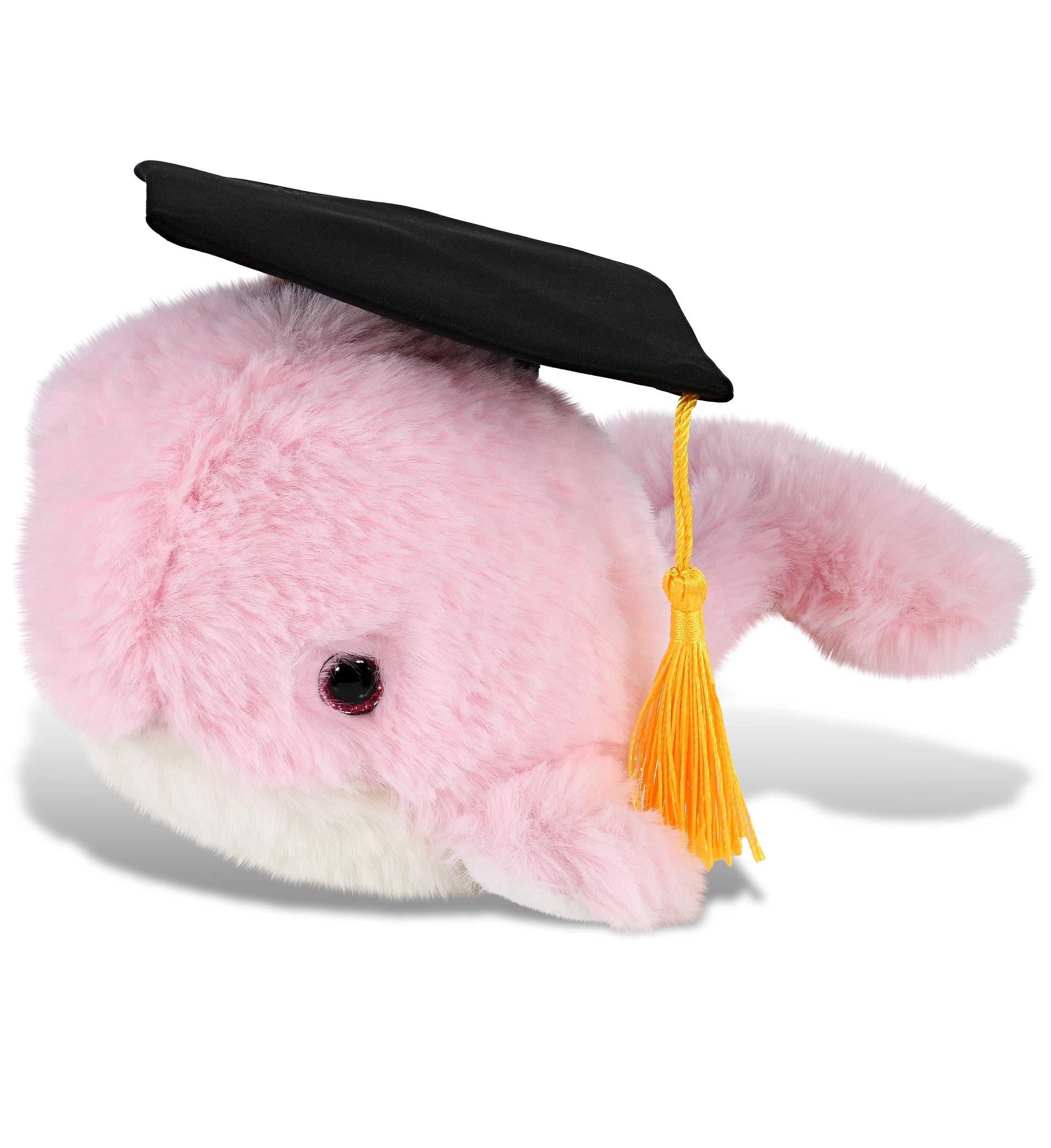 PLUSH GRADUATION - SUPER-SOFT PLUSH - PINK WHALE SMALL 7"