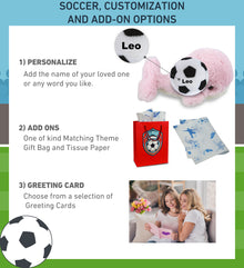 SUPER-SOFT PLUSH - PINK WHALE SMALL 7" WITH SOCCER PLUSH