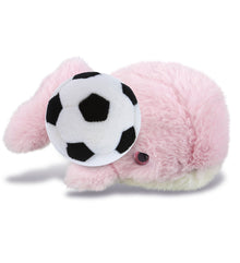 SUPER-SOFT PLUSH - PINK WHALE SMALL 7" WITH SOCCER PLUSH