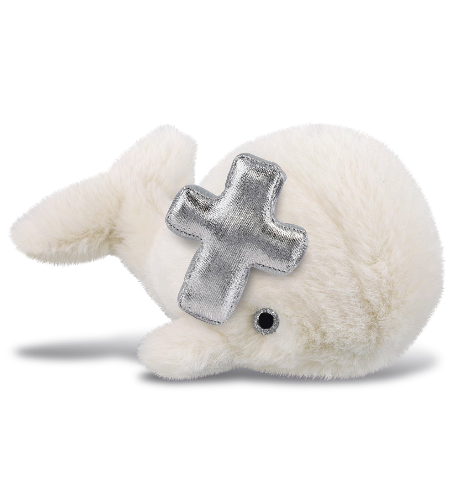 PLUSH CROSS - SUPER-SOFT PLUSH - WHITE WHALE SMALL 7"