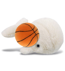 PLUSH BASKETBALL - SUPER-SOFT PLUSH - WHITE WHALE SMALL 7"