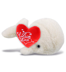 PLUSH I LOVE YOU RED HEART - SUPER-SOFT PLUSH - WHITE WHALE SMALL 7"