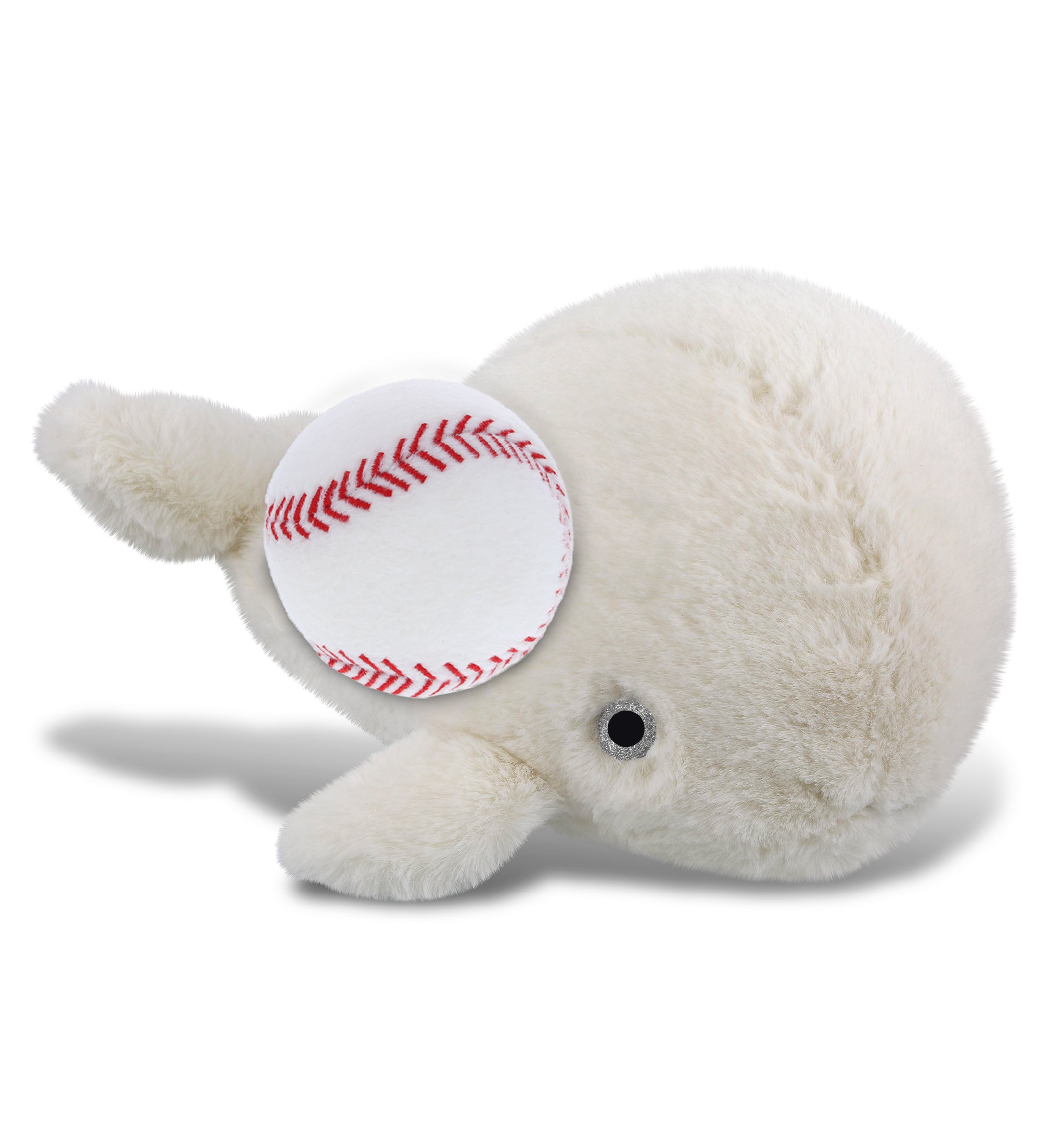PLUSH BASEBALL - SUPER-SOFT PLUSH - WHITE WHALE LARGE 13"