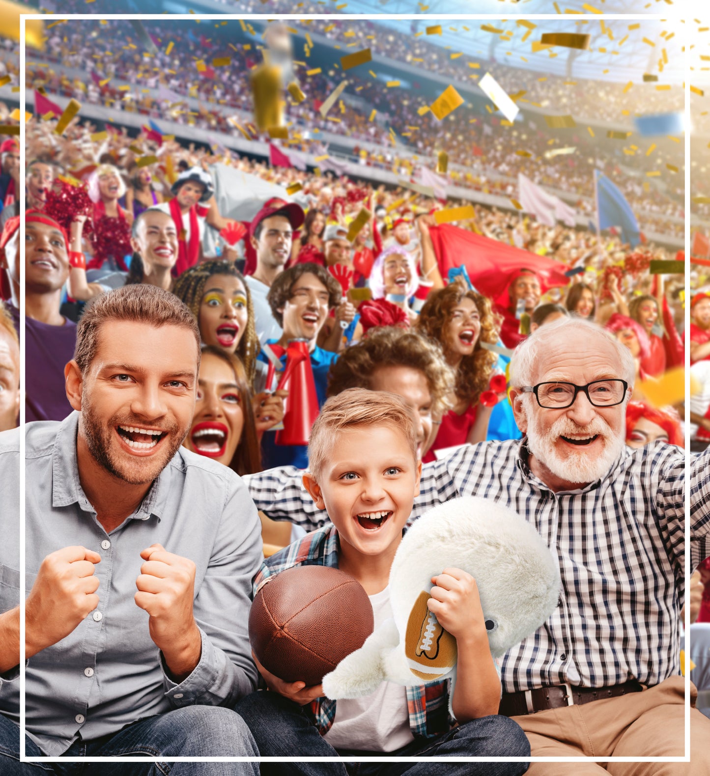 SUPER-SOFT PLUSH - WHITE WHALE LARGE 13" WITH FOOTBALL PLUSH