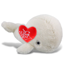 PLUSH I LOVE YOU RED HEART - SUPER-SOFT PLUSH - WHITE WHALE LARGE 13"