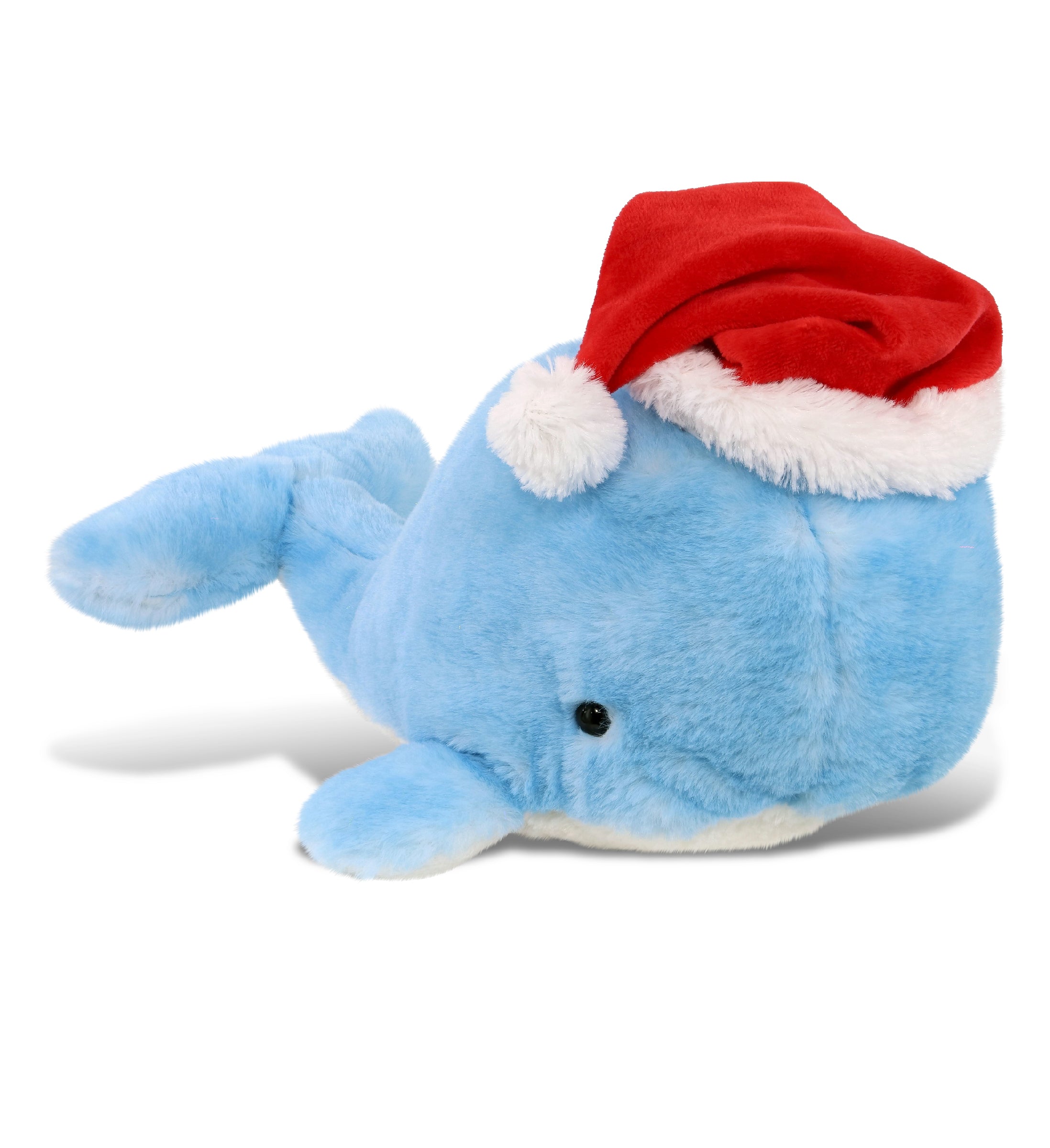 PLUSH SANTA - SUPER-SOFT PLUSH - BLUE WHALE LARGE 13"