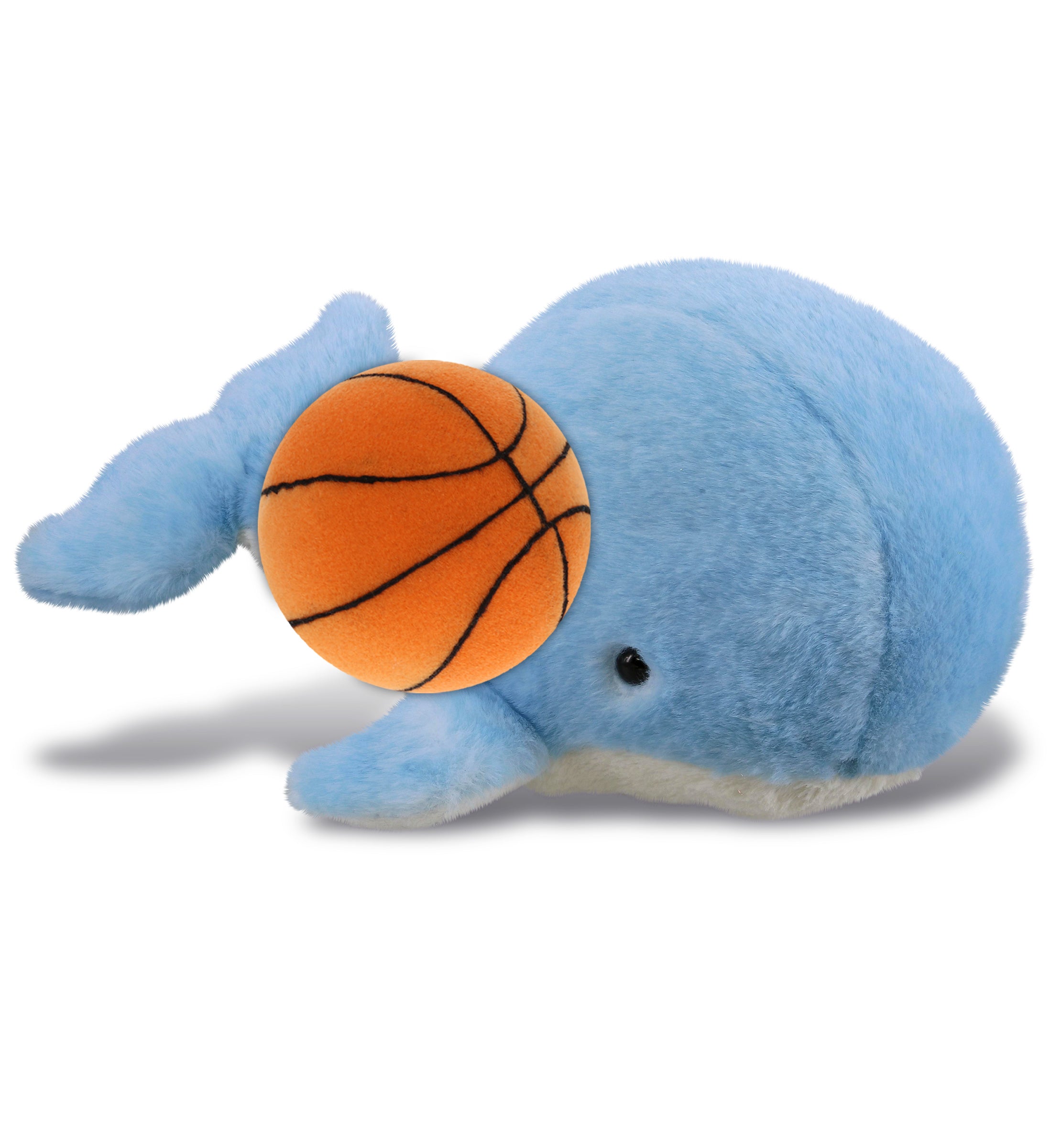 PLUSH BASKETBALL - SUPER-SOFT PLUSH - BLUE WHALE LARGE 13"