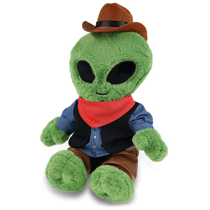 SUPER-SOFT PLUSH - ALIEN 11" COWBOY DRESS UP