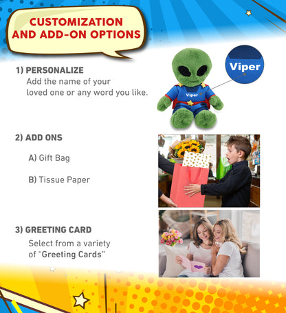 SUPER-SOFT PLUSH - ALIEN 11" SUPER HERO