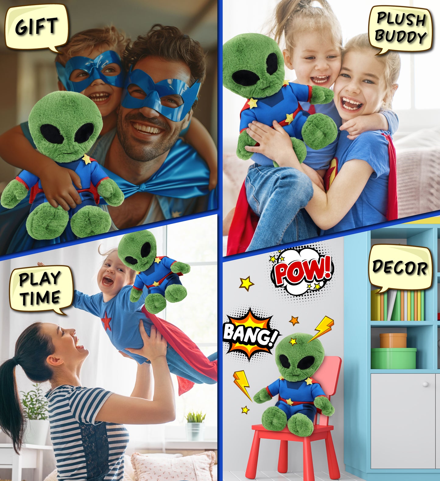 SUPER-SOFT PLUSH - ALIEN 11" SUPER HERO