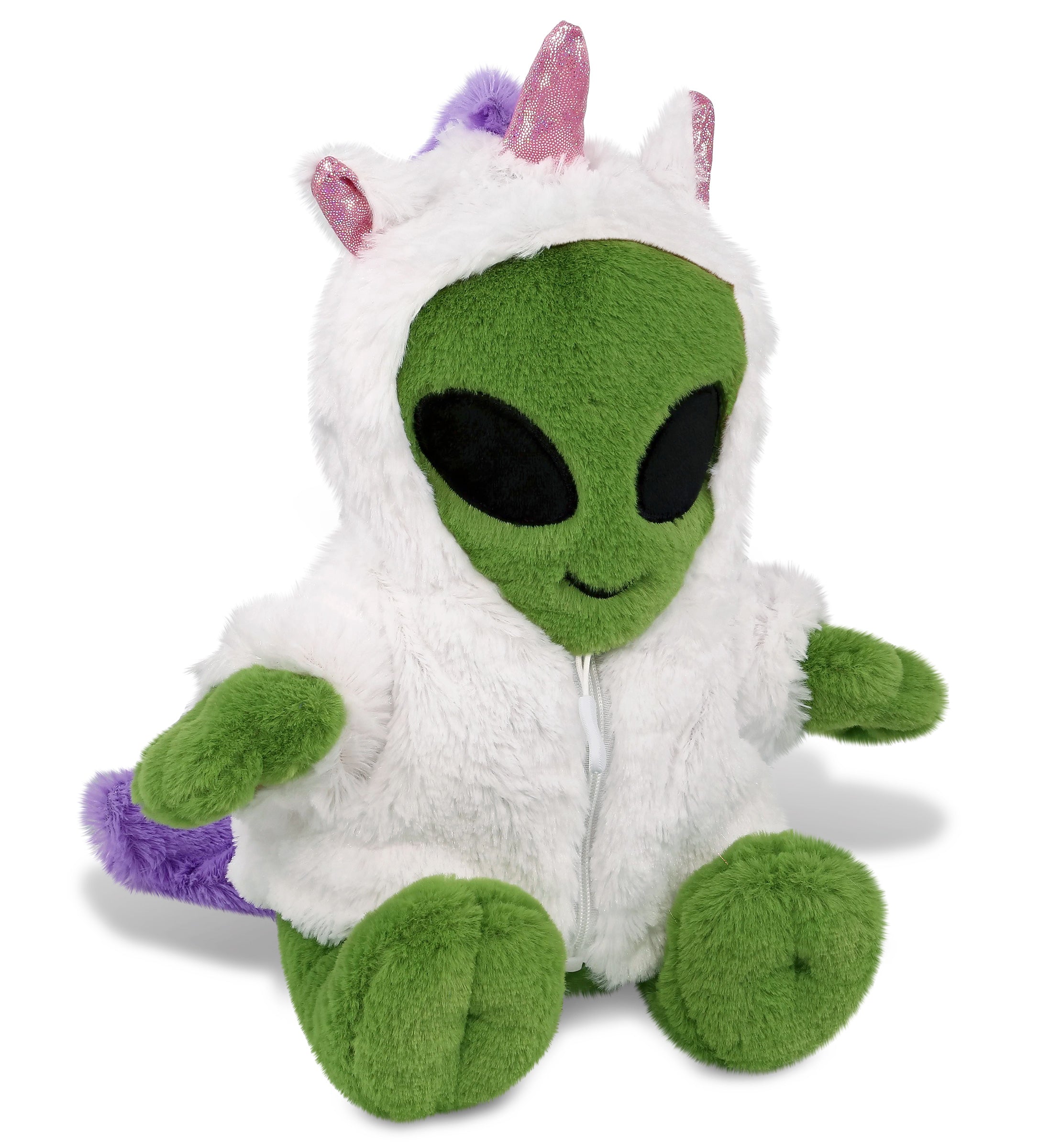 PLUSH UNICORN - SUPER-SOFT PLUSH - ALIEN 11"