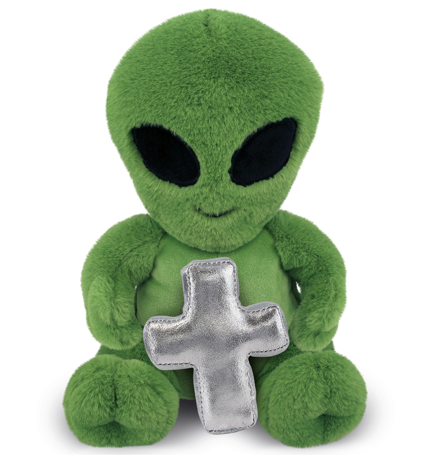 PLUSH CROSS - SUPER-SOFT PLUSH - ALIEN 11"