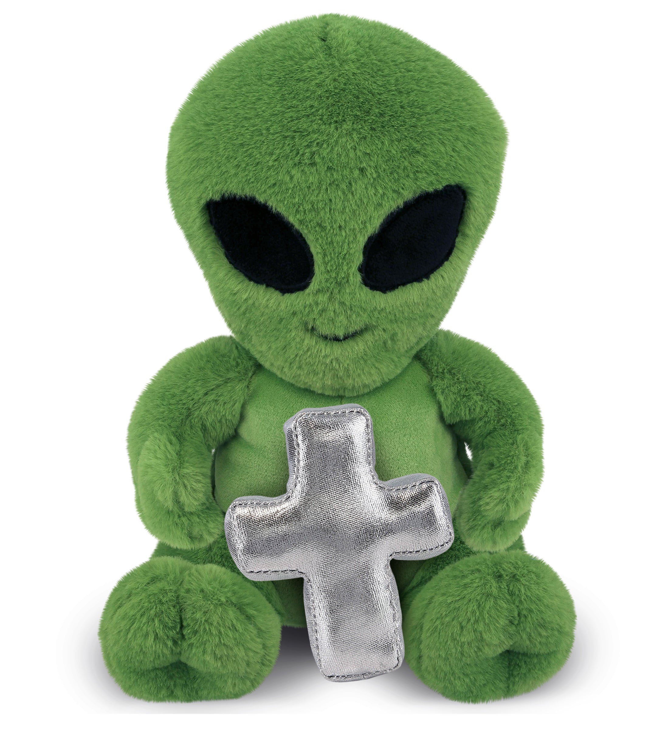 PLUSH CROSS - SUPER-SOFT PLUSH - ALIEN 11"