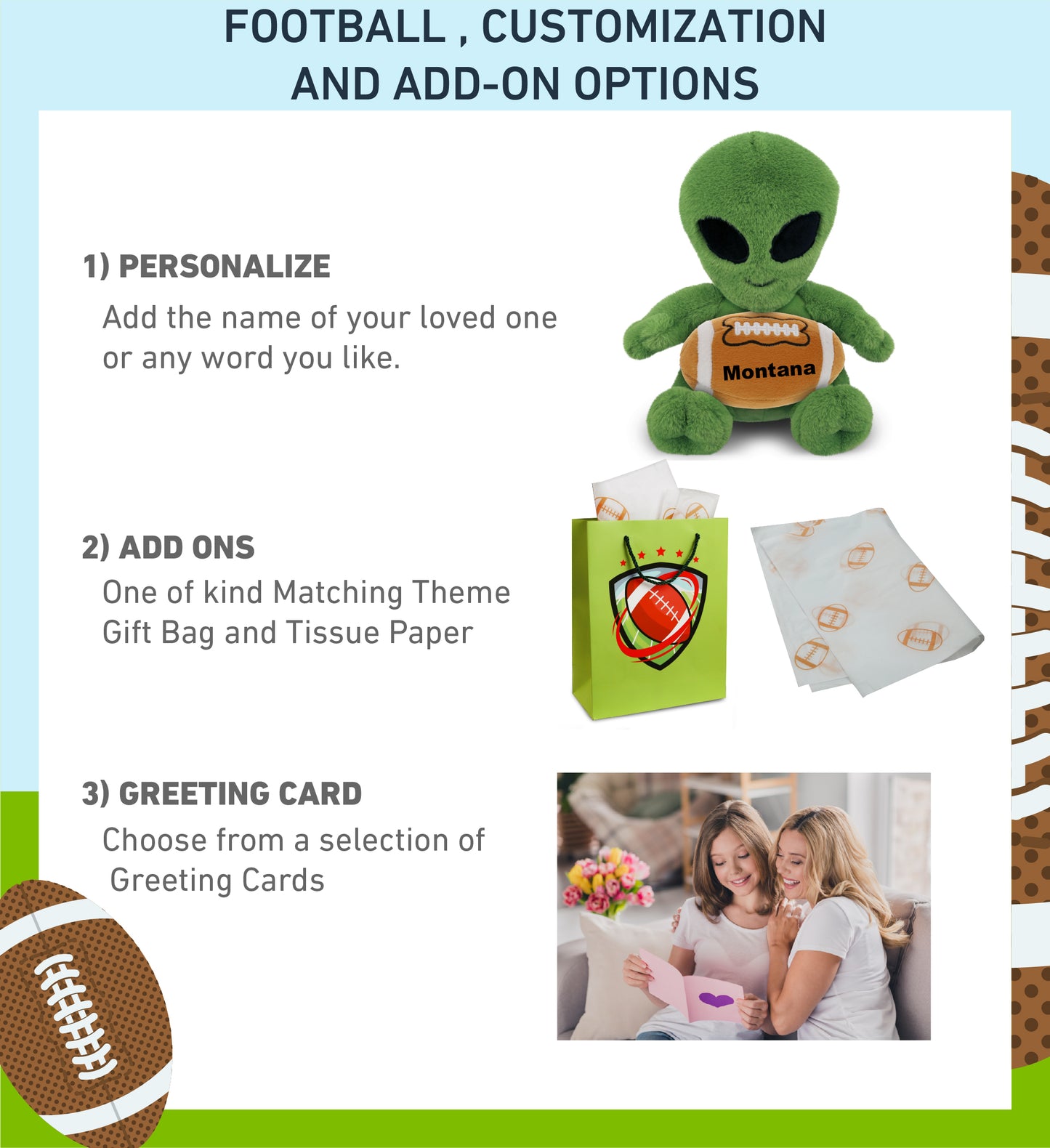 SUPER-SOFT PLUSH - ALIEN 11" WITH FOOTBALL PLUSH