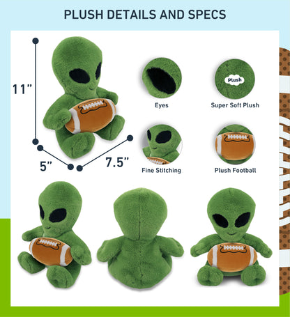 SUPER-SOFT PLUSH - ALIEN 11" WITH FOOTBALL PLUSH