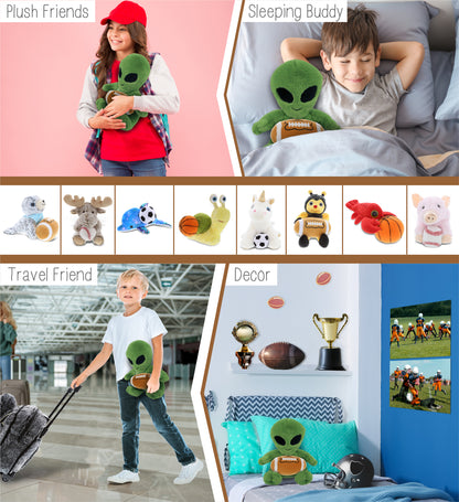 SUPER-SOFT PLUSH - ALIEN 11" WITH FOOTBALL PLUSH