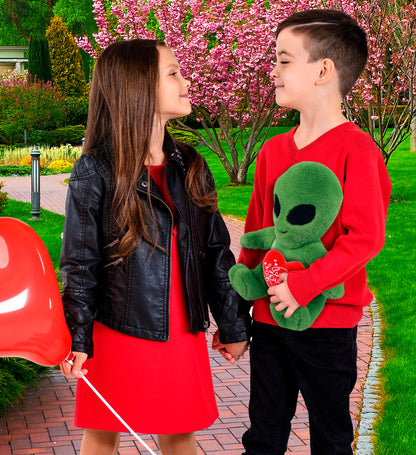 PLUSH I LOVE YOU RED HEART - SUPER-SOFT PLUSH - ALIEN 11"