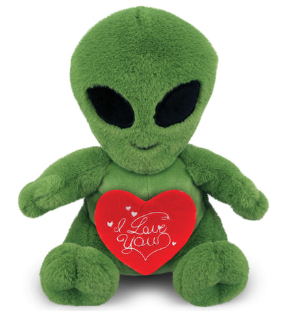 PLUSH I LOVE YOU RED HEART - SUPER-SOFT PLUSH - ALIEN 11"