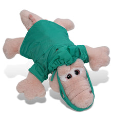 PLUSH DOCTOR - SUPER-SOFT PLUSH - PINK ALLIGATOR SMALL 14"