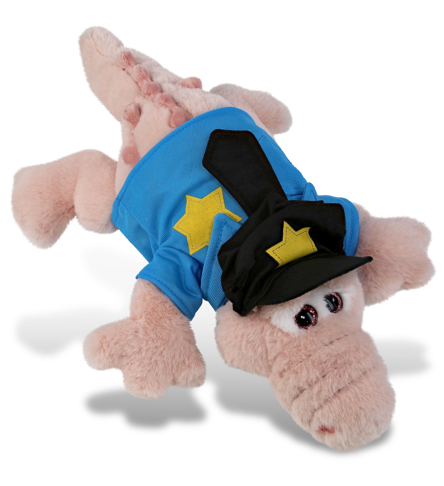 PLUSH POLICE - SUPER-SOFT PLUSH - PINK ALLIGATOR SMALL 14"