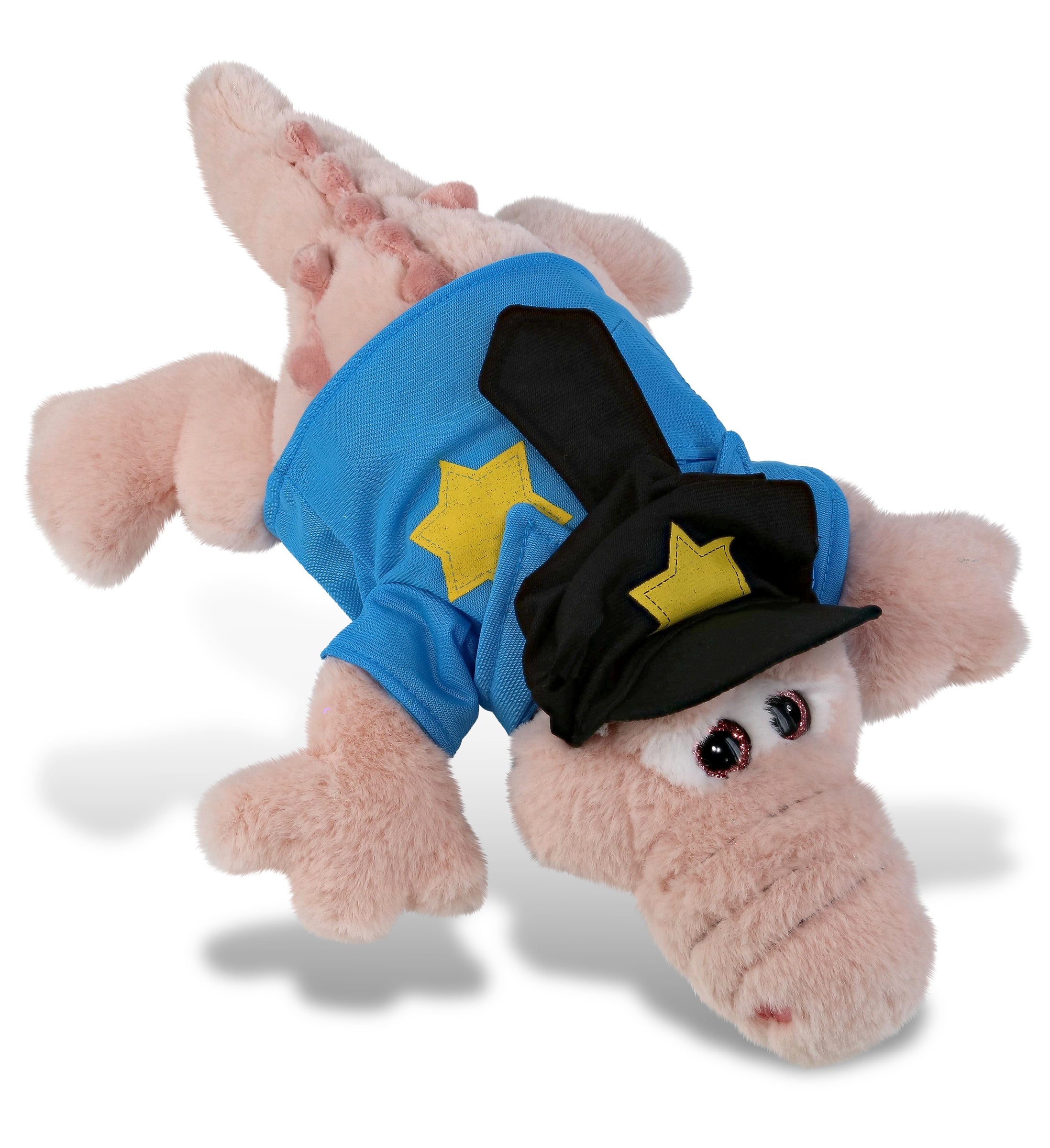 PLUSH POLICE - SUPER-SOFT PLUSH - PINK ALLIGATOR SMALL 14"