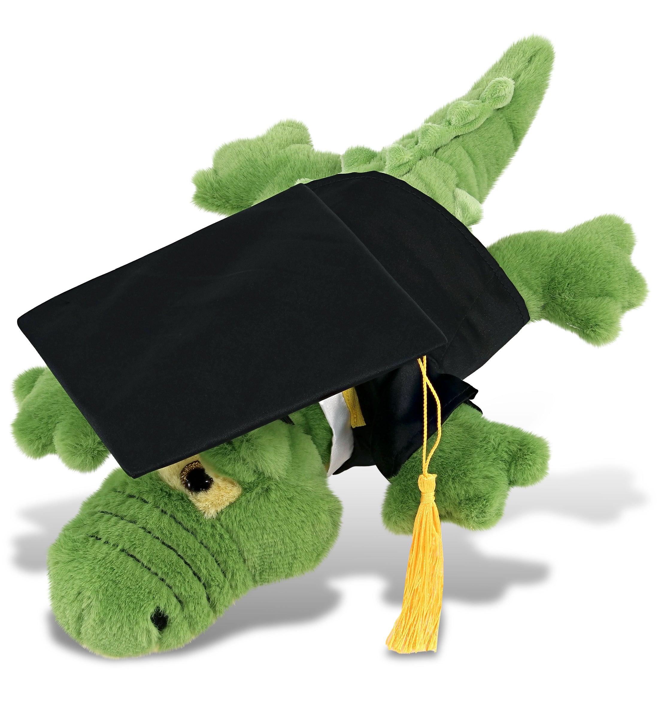 PLUSH GRADUATION - SUPER-SOFT PLUSH - GREEN ALLIGATOR SMALL 14"