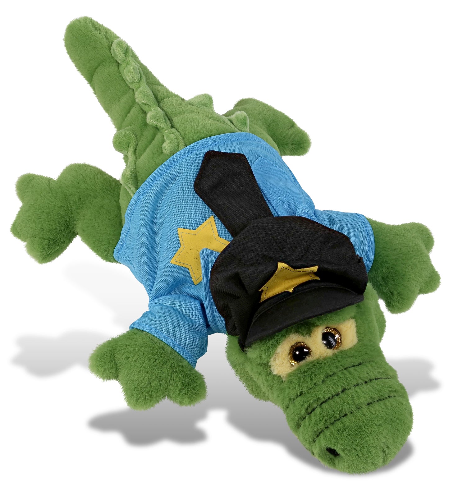 PLUSH POLICE - SUPER-SOFT PLUSH - GREEN ALLIGATOR SMALL 14"
