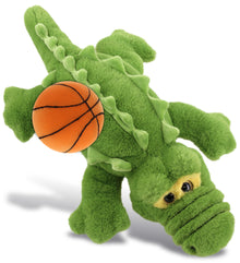 PLUSH BASKETBALL - SUPER-SOFT PLUSH - GREEN ALLIGATOR SMALL 14"