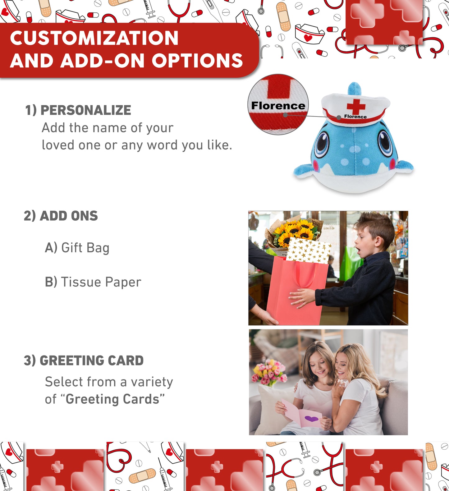 PLUSH BUDDIES - SHARK With NURSE Dress-Up