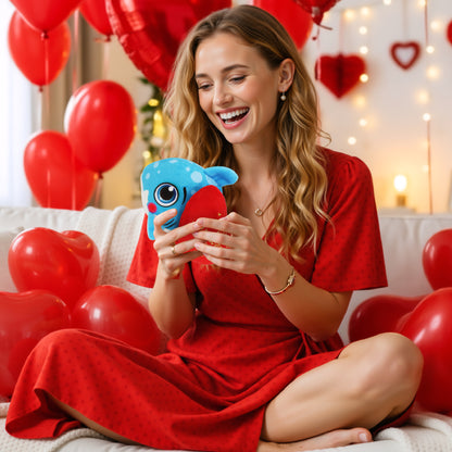 PLUSH BUDDIES - SHARK WITH HAPPY ANNIVERSARY HEART