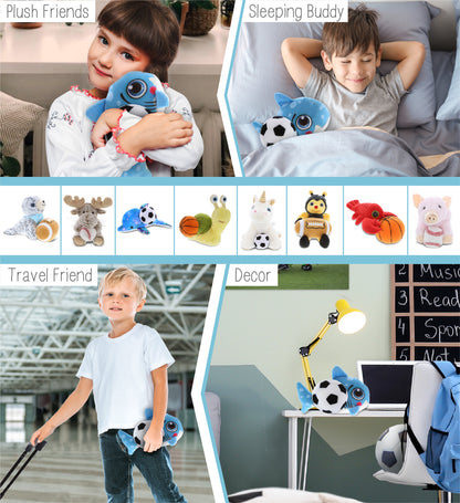 PLUSH BUDDIES - SHARK WITH SOCCER PLUSH