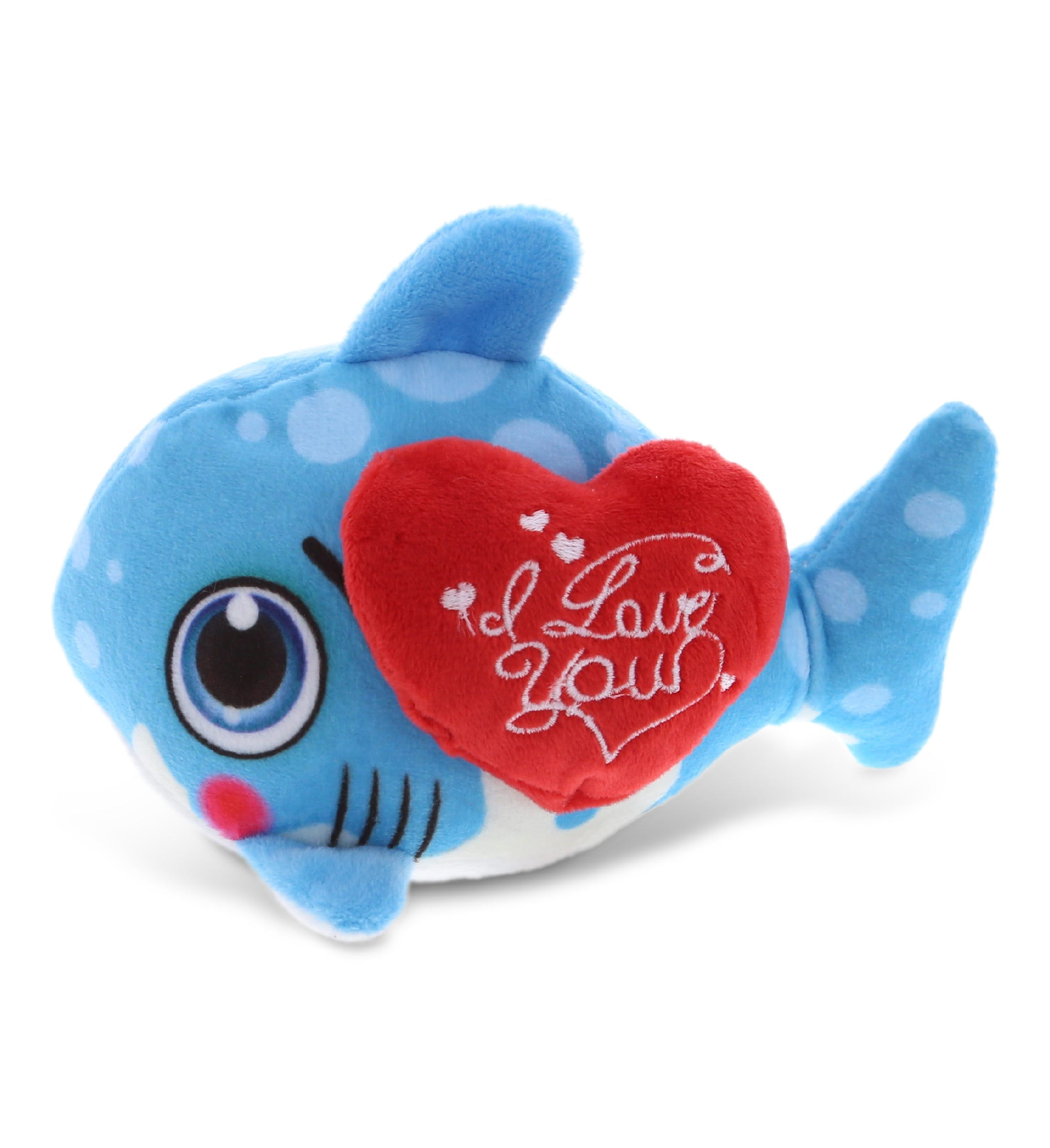PLUSH I LOVE YOU RED HEART - PLUSH BUDDIES - SHARK