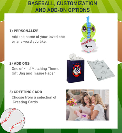 PLUSH BUDDIES - SEAHORSE WITH BASEBALL PLUSH