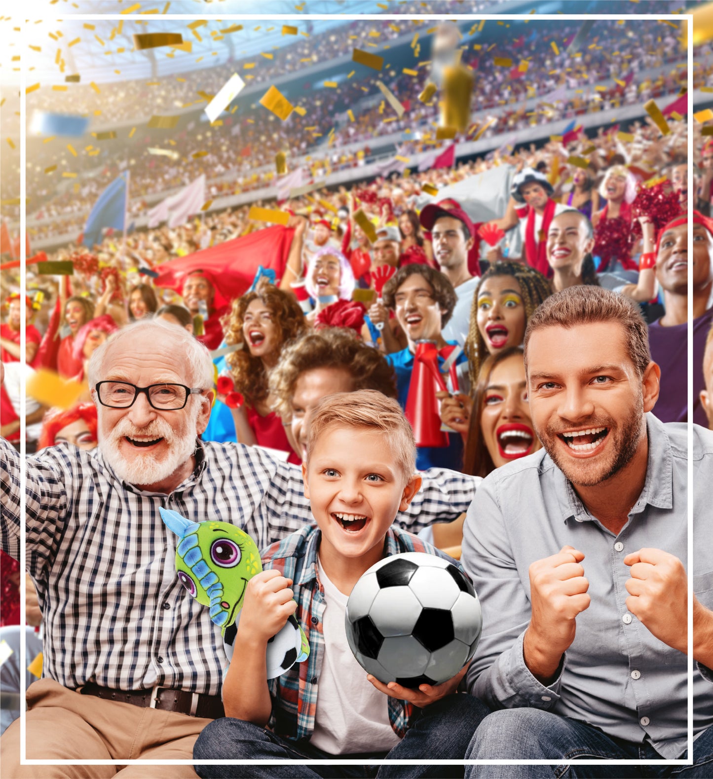 PLUSH BUDDIES - SEAHORSE WITH SOCCER PLUSH