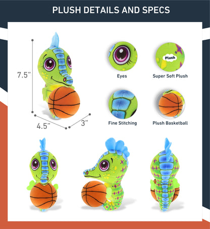 PLUSH BUDDIES - SEAHORSE WITH BASKETBALL PLUSH