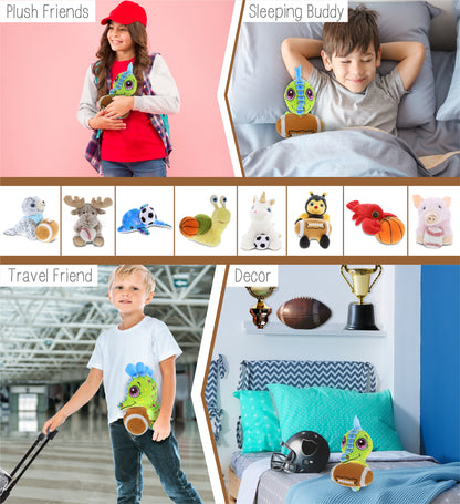 PLUSH BUDDIES - SEAHORSE WITH FOOTBALL PLUSH