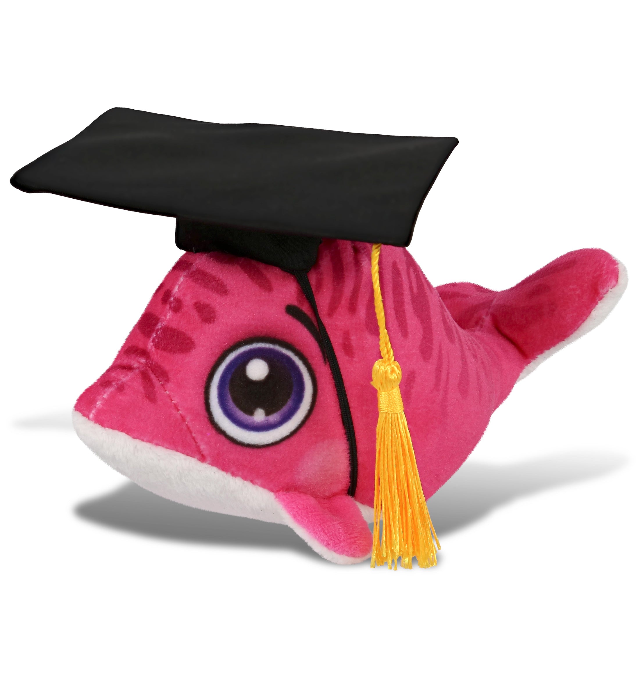 DolliBu Plush Buddies Dolphin Graduation Toy with Cap with Tassel - 6 Inches