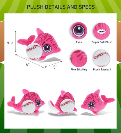 PLUSH BUDDIES - DOLPHIN WITH BASEBALL PLUSH