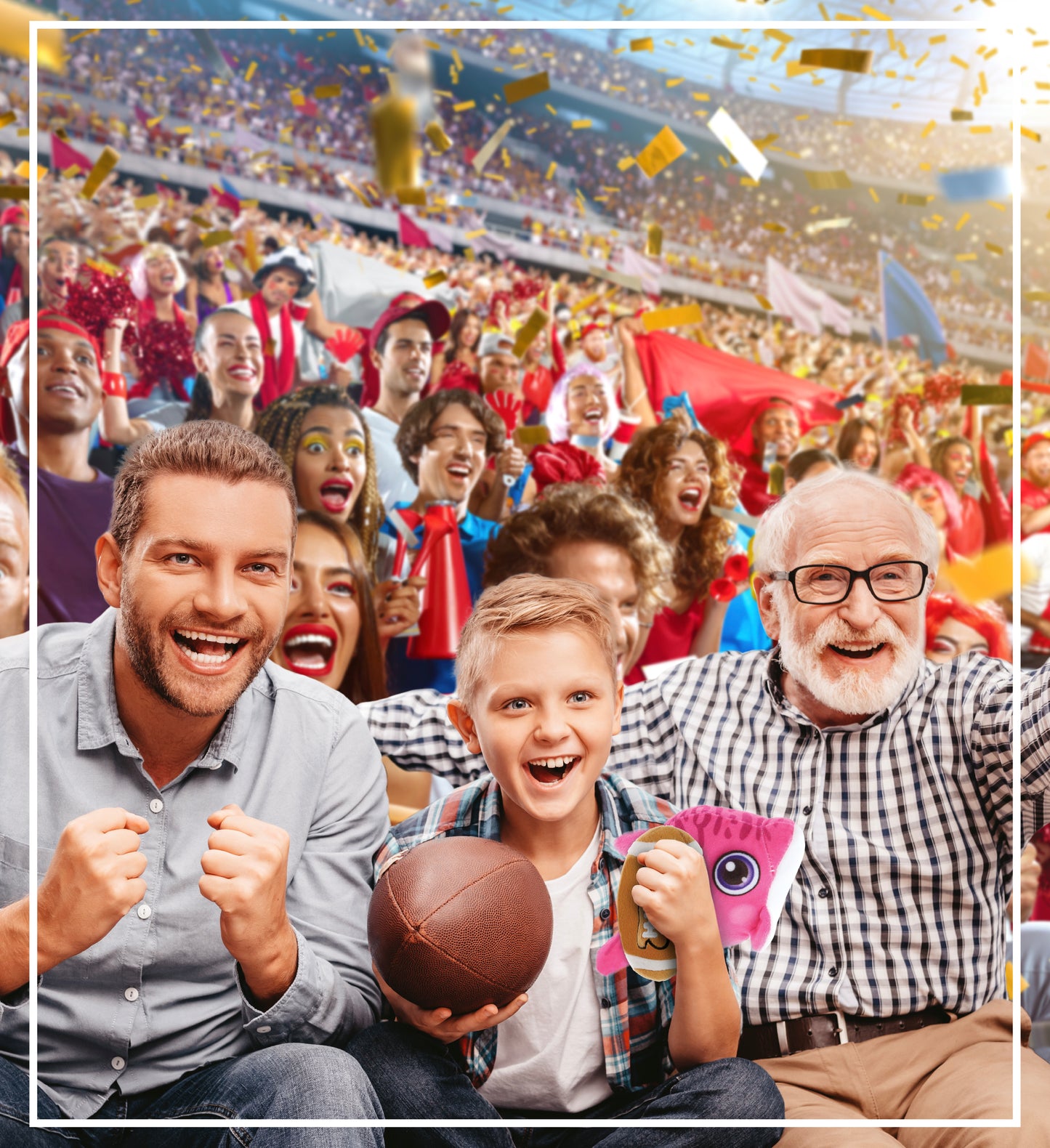 PLUSH BUDDIES - DOLPHIN WITH FOOTBALL PLUSH