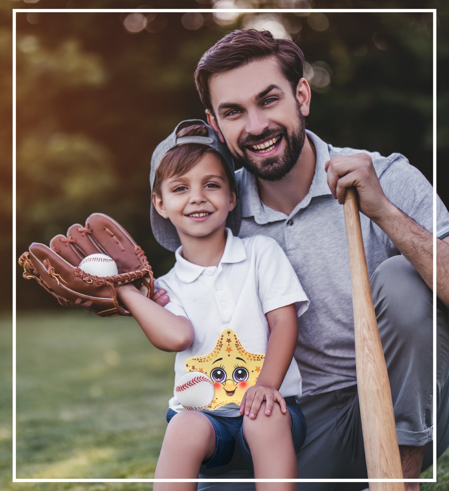 PLUSH BUDDIES - STARFISH WITH BASEBALL PLUSH