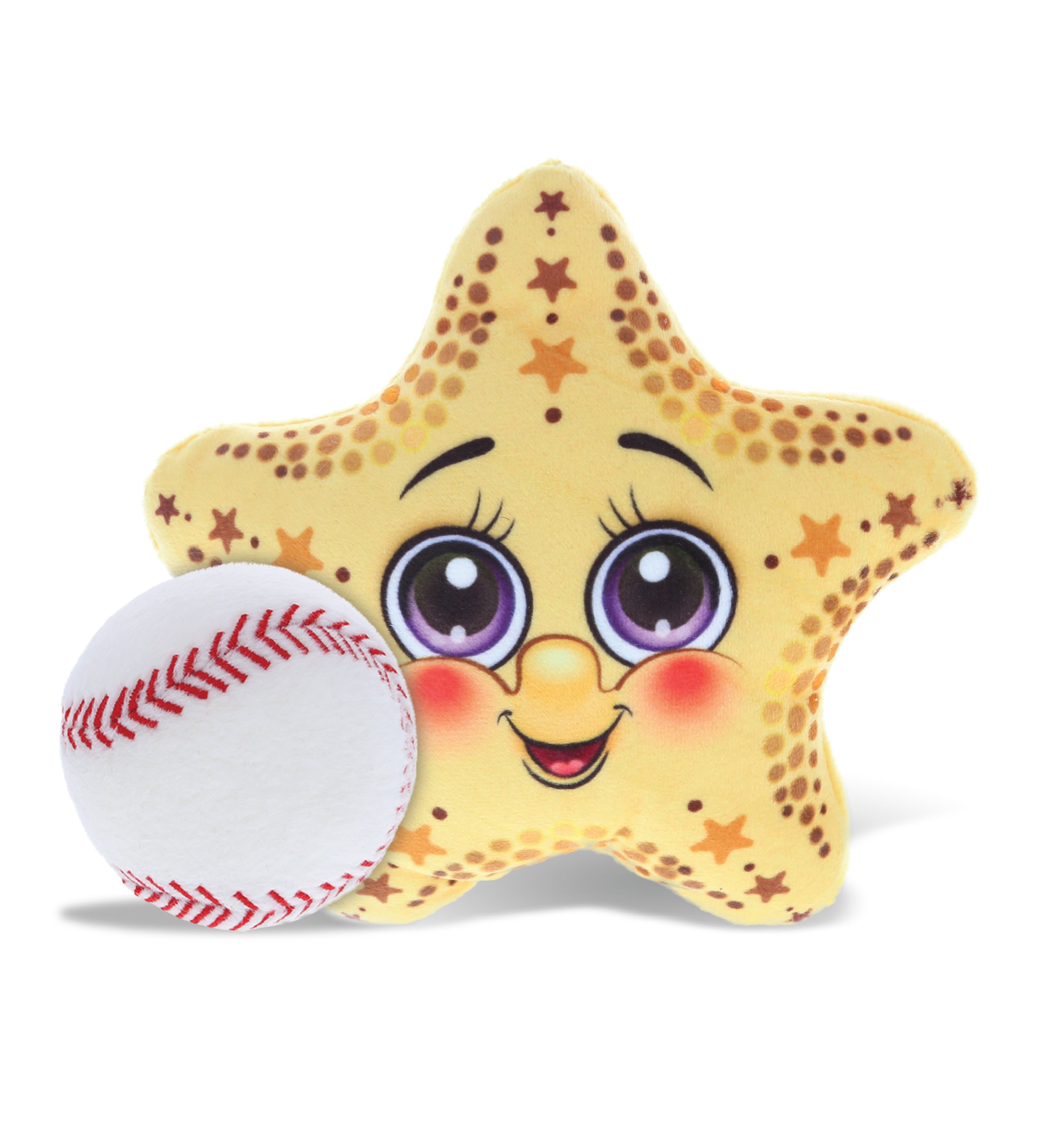 PLUSH BUDDIES - STARFISH WITH BASEBALL PLUSH