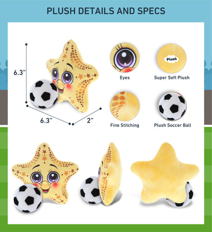 PLUSH BUDDIES - STARFISH WITH SOCCER PLUSH